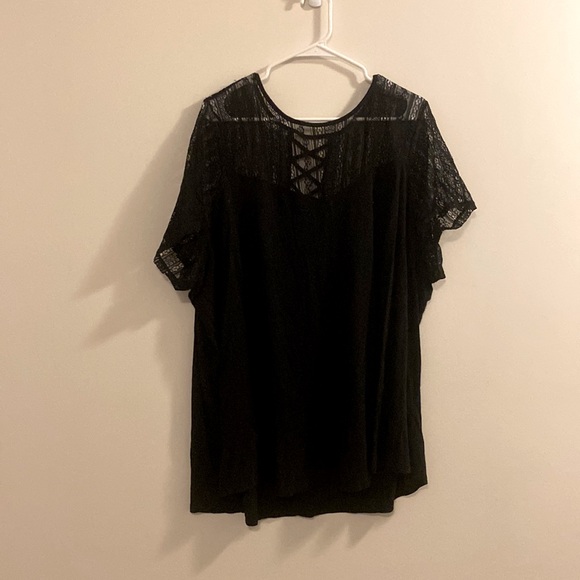 torrid Tops - Lace top, black Torrid blouse